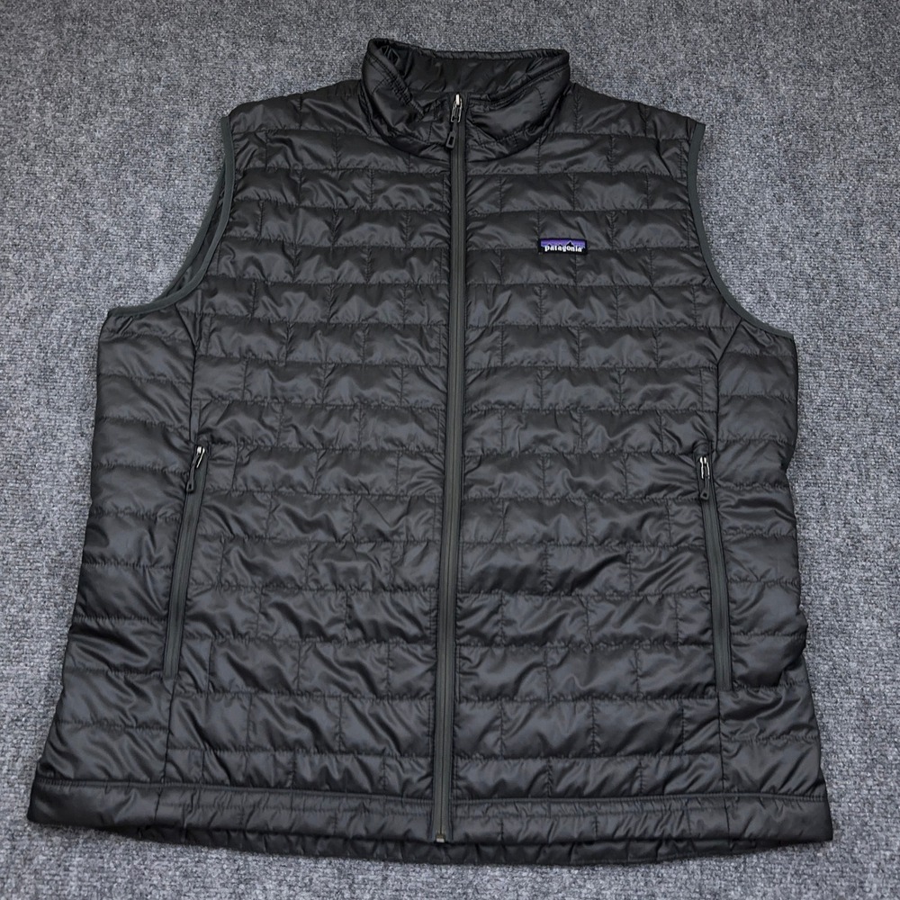Patagonia Nano Puff Vest Men's XXL Forge Grey Quilted Insulated Puffer 84242